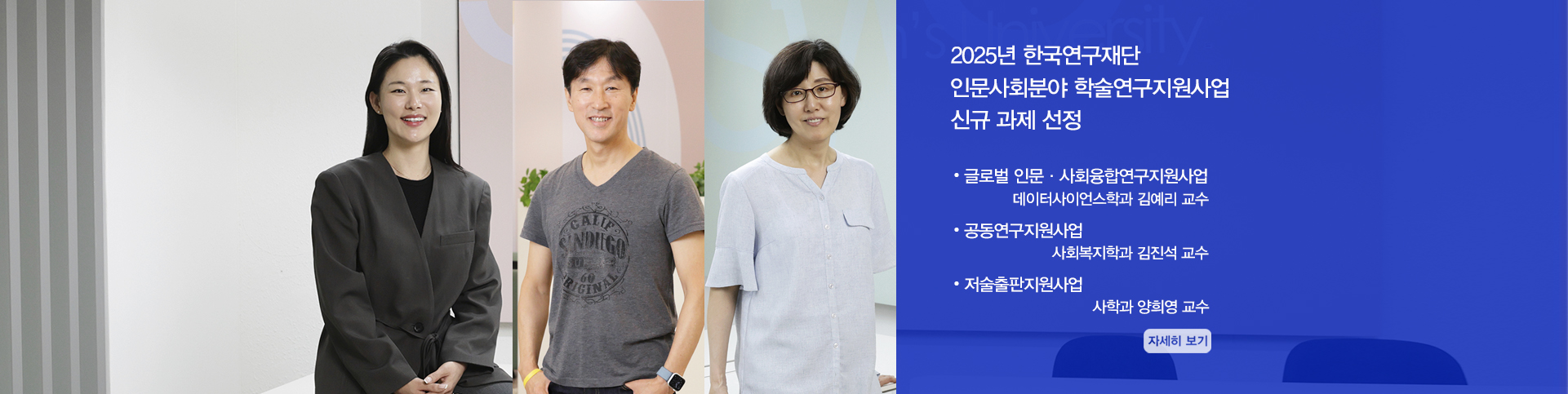 25년 한국연구재단 인문사회분야 학술연구지원사업 신규 과제 선정